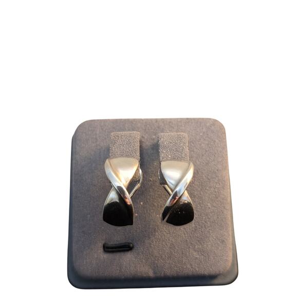 Retired James Avery French Twist Lever Back Earrings 925 Sterling Silver - Picture 6 of 6